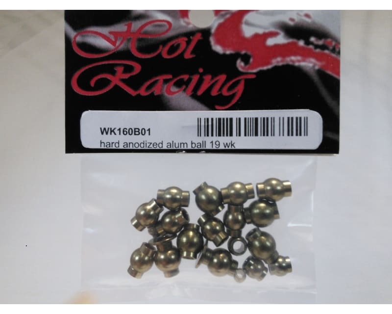 Hard Anodized Aluminum Pivot Balls Assortment (19) - HPI Wheely