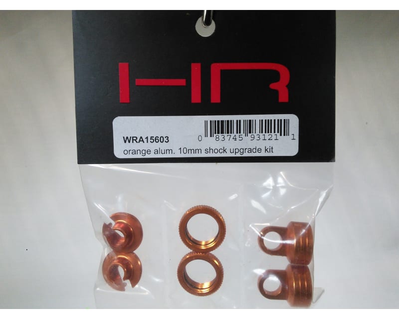 Aluminum 10mm Shock Upgrade Kit (Orange) - Yeti Wraith AX10 EXO