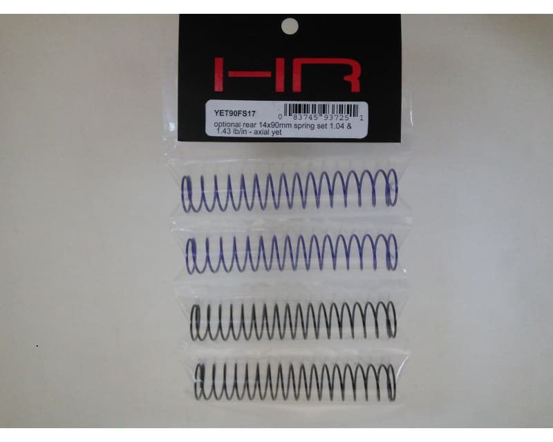 Optional Rear 14x90mm Spring Set (1.04 & 1.43 lb/in) - Axial Yet