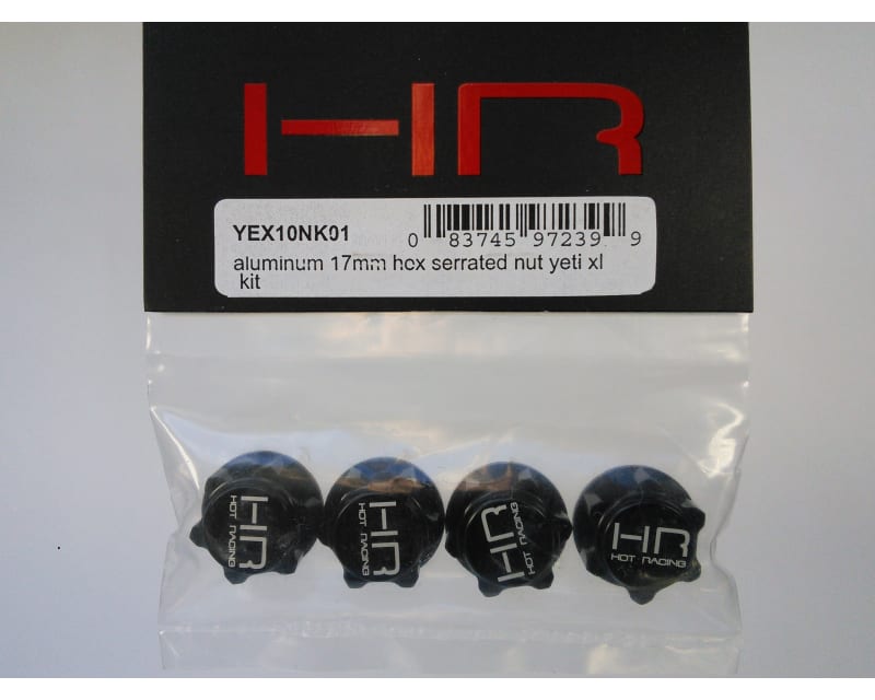 Tap to zoom discontinued Aluminum 17mm Hex Serrated Nut - Axial Yeti XL Kit