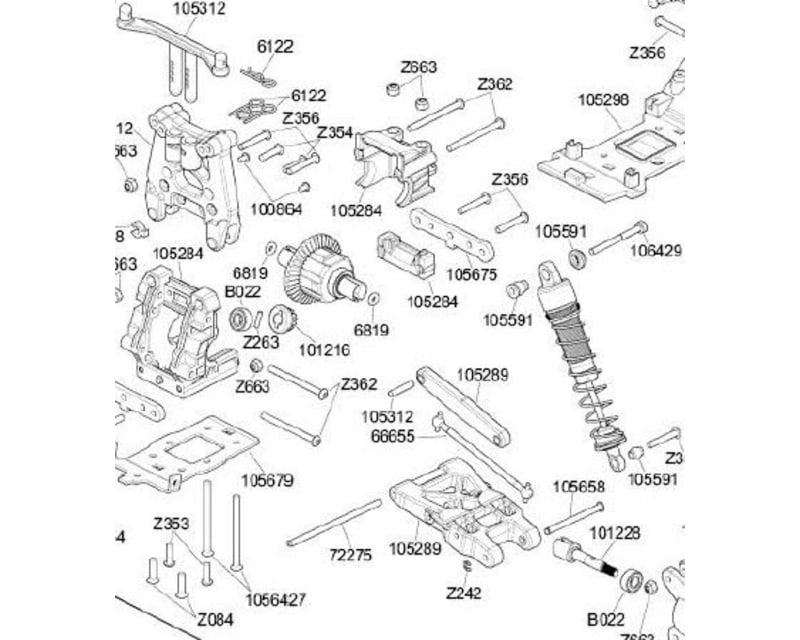 Rear Arm Brace B 44.6x3mm Savage Xs