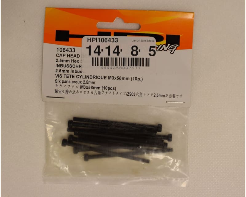 Cap Head Screw M3x58mm (10)