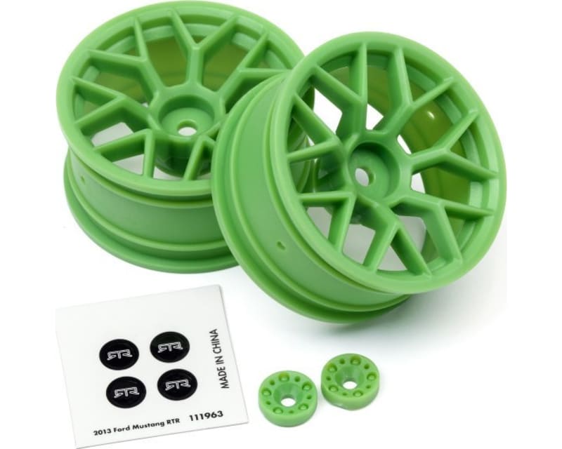 Green RTR Wheel 26mm Width 6mm Offset 2 pieces