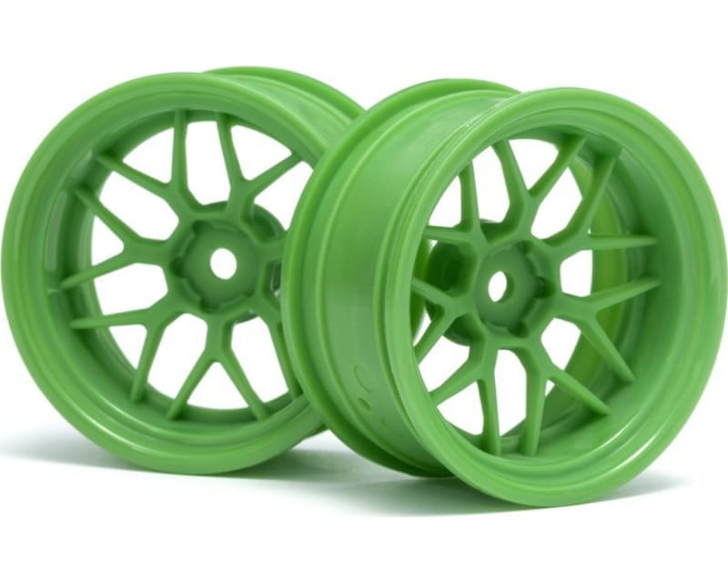 Tap to zoom Tech 7 Wheel Green 52x26mm 9mm Offset 2 pieces