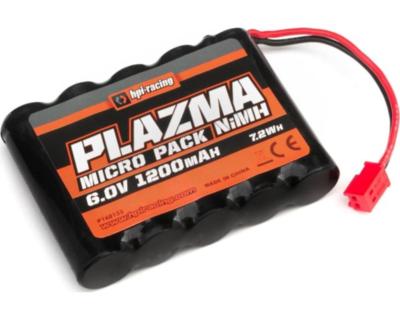 Tap to zoom Plazma 6.0v 1200mah NiMh Micro RS4 Battery Pack