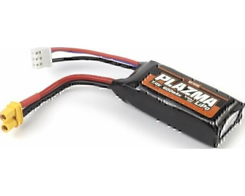 Tap to zoom Plazma 7.4v 600mah 10c LiPo Battery Pack for Venture18