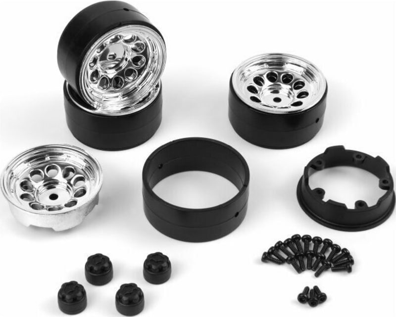 Cs-10 Beadlock Wheel 1.2in Chrome/4 pieces for Venture18 photo
