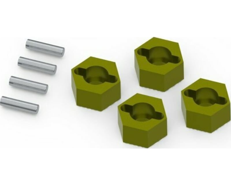 7mm Hex Hub Set Brass / 4 Pieces for Venture18