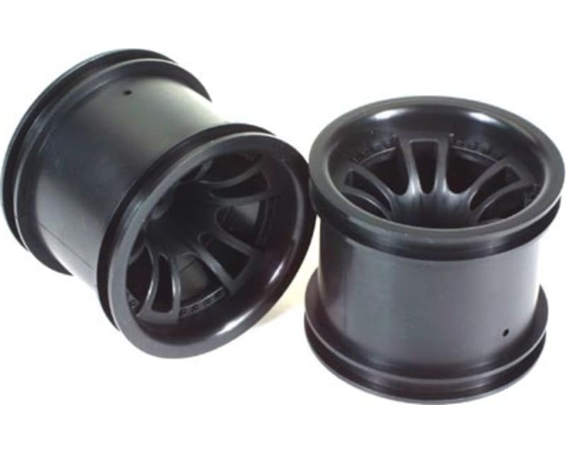 1:10 Split 5 Truck Wheels Black (2)