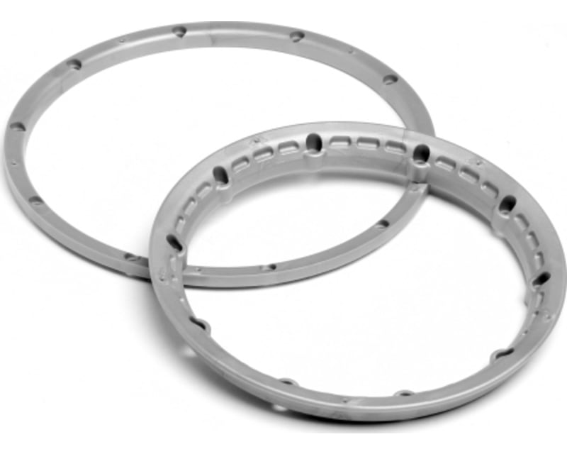 Tap to zoom H/D Wheels Beadlock Rings Silver (2)