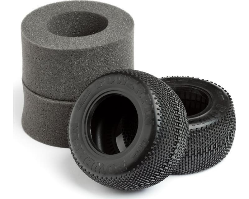 Powerpin 2.2 Inch Mt Tire White 2 pieces