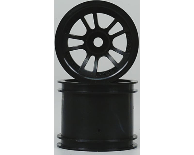 1:10 Split 5 Truck Wheels Black (2)