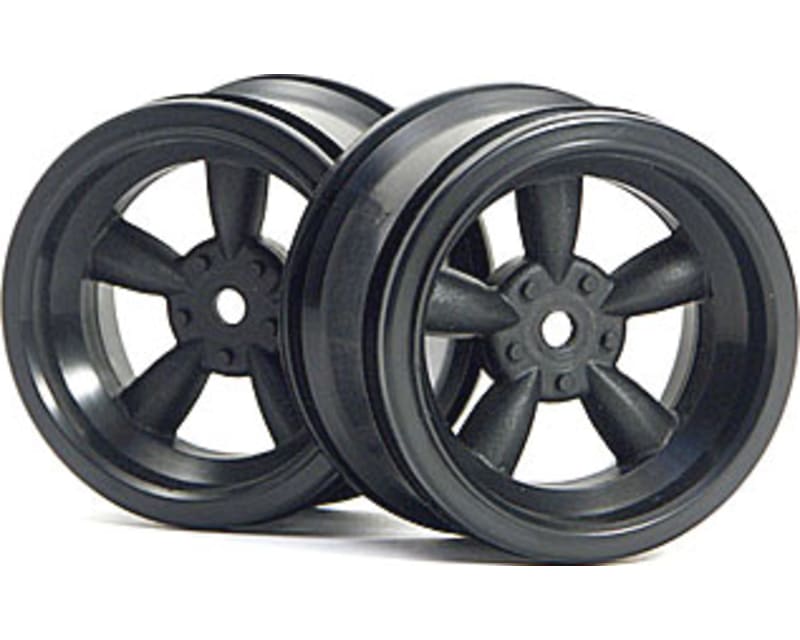 Vintage 5-Spk Wheels 31mm Black 6mm Offset(2)