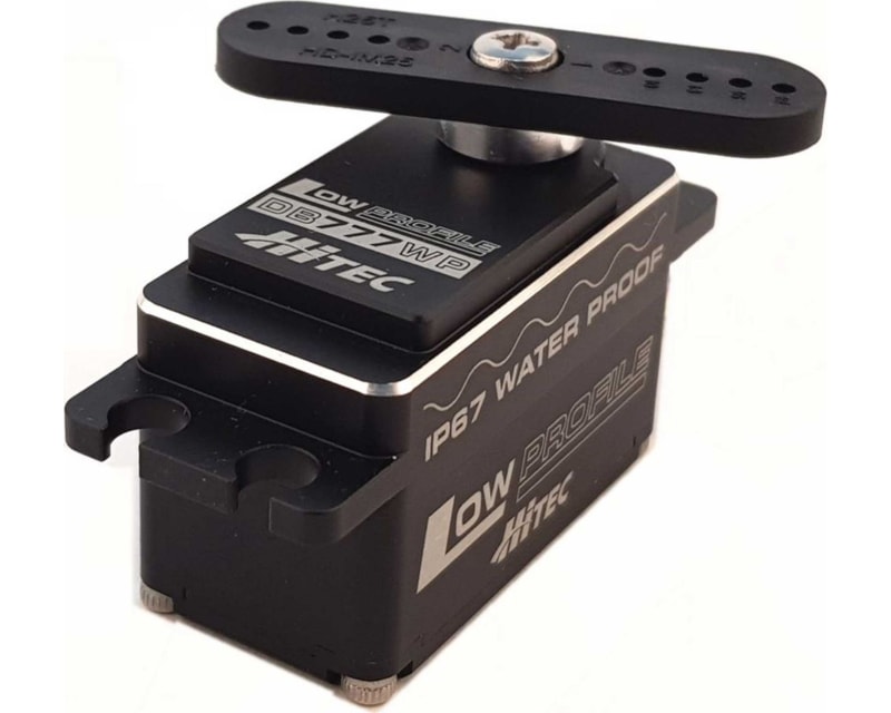 Tap to zoom 32-Bit BL Low Profile Metal Case waterproof Servo DB777WP