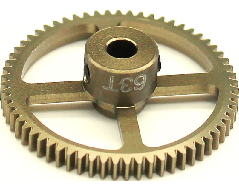 Tap to zoom 63t 64p Hard Anodized 7075 Pinion Gear