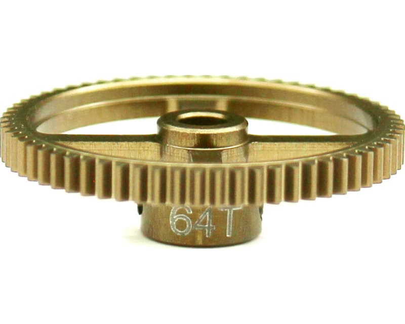 64t 64p Hard Anodized 7075 Pinion Gear photo