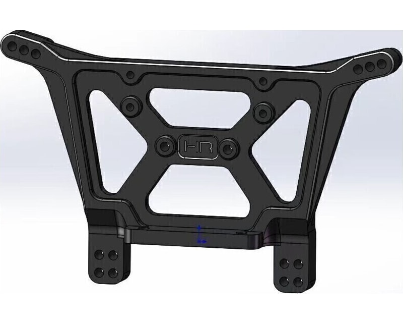 Black Aluminum Rear Shock Tower 2WD EHD