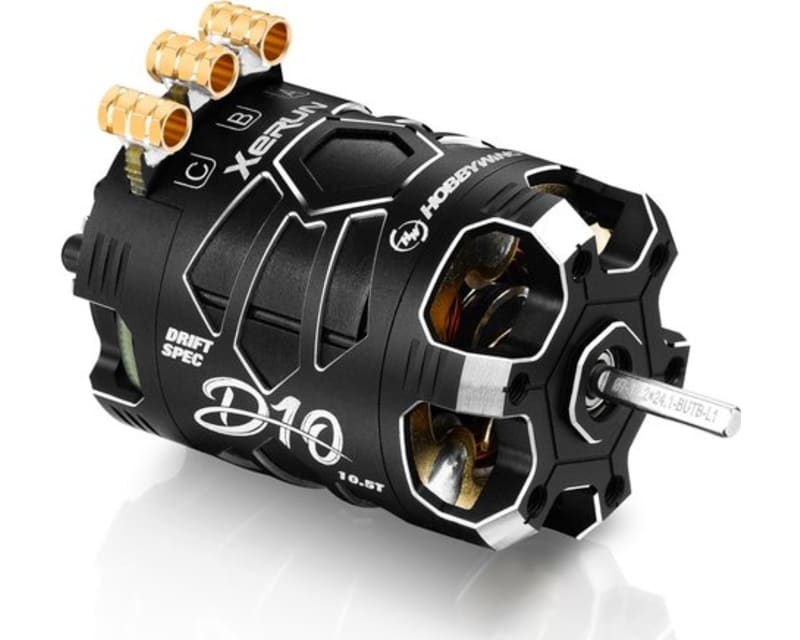Xerun D10 brushless Drift Motor - 10.5t 4600kv Stealth Edition