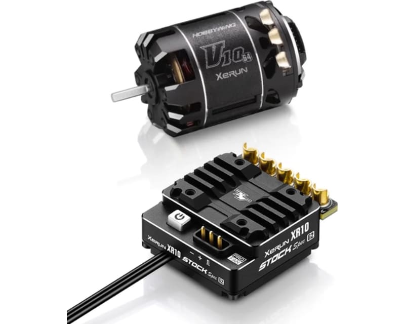 Xerun Combo Xr10 Stock 2s G2 Esc & V10 G4r 17.5t Motor