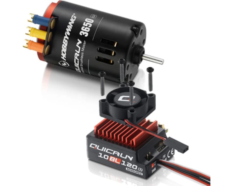 Quicrun 10bl120 Sensored G2 Esc + 3650 Sl 10.5t G2 Motor Combo