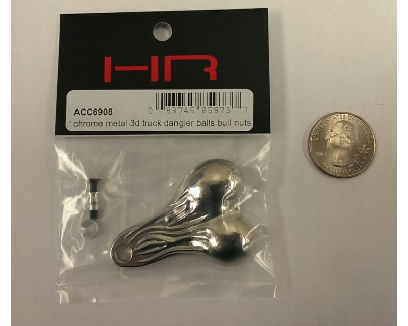 Metal Dangler Balls Truck Nuts (chrome) (toy)