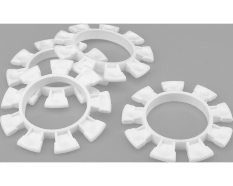 Satellite tire gluing rubber bands : White