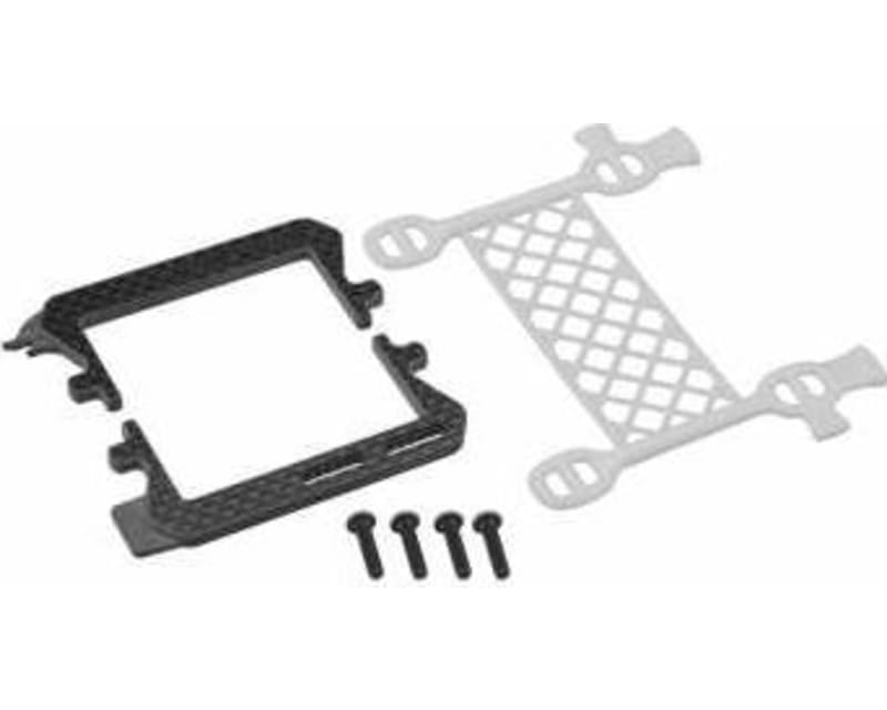 B6.3 Carbon Logo / Cargo Net Battery Brace White