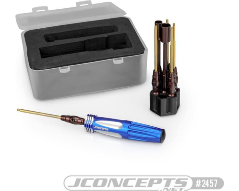 Tap to zoom 1/4 Hex Driver Wrench Set W/ Storage Base - 7pc