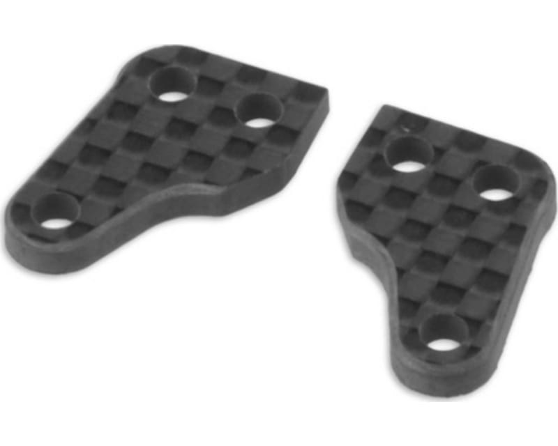 B74 Carbon Fiber L & R steering arms chamfered
