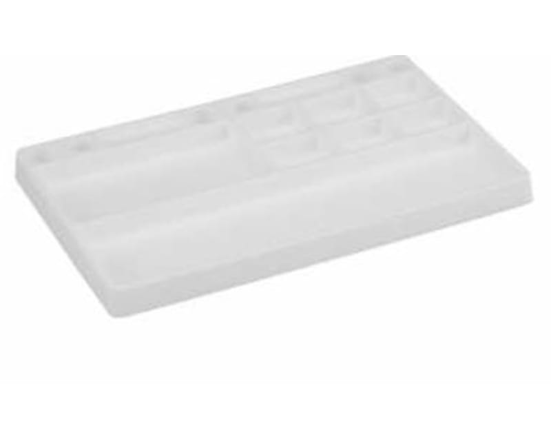 Parts Tray Rubber Material White