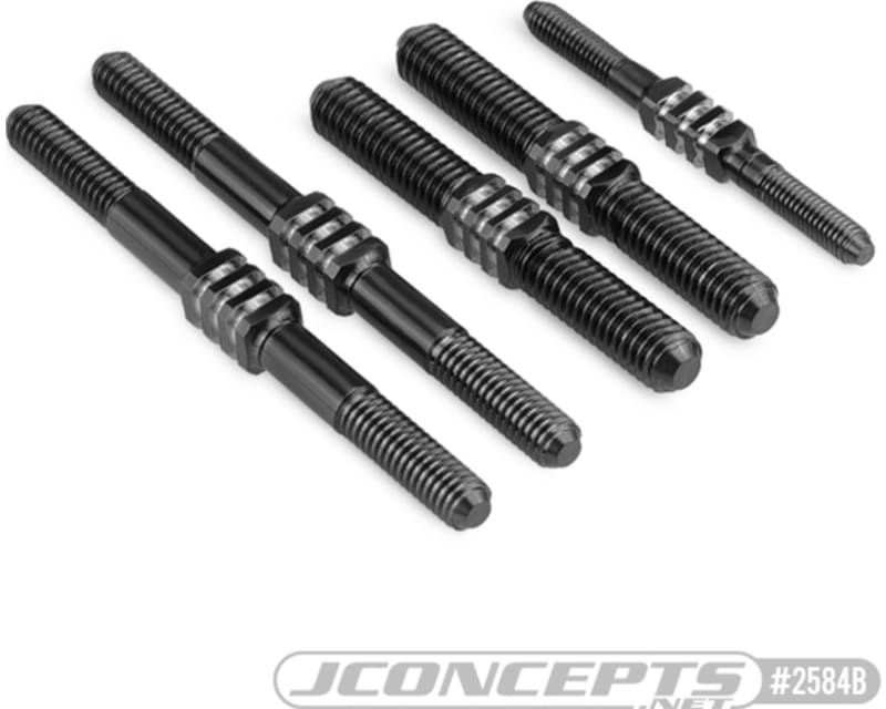 Titanium Turnbuckle Set: Mugen MBX-8 Fin Black (5)