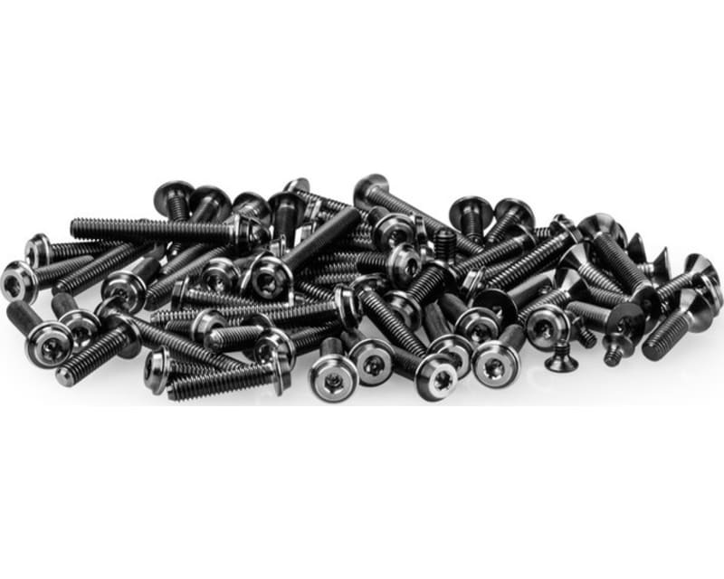 B6.4 Titanium Top Hat Screw Set Upper Black 67Pc