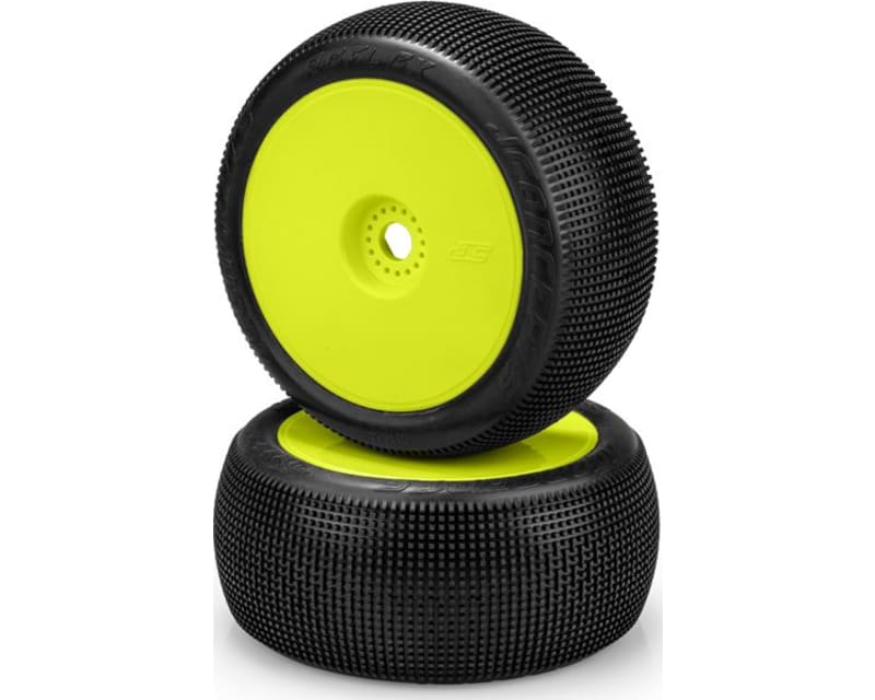 Reflex - Green Compound Pre-Mounted On 3369y Wheels Fits 1/8th