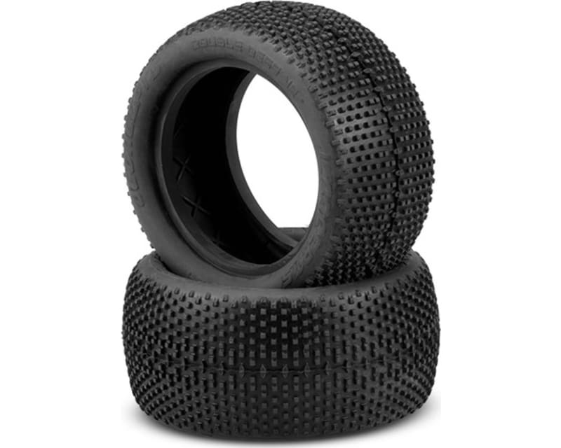 Double Dees V2 Tires Green Compound Fits 2.2 Buggy Rear Wheel