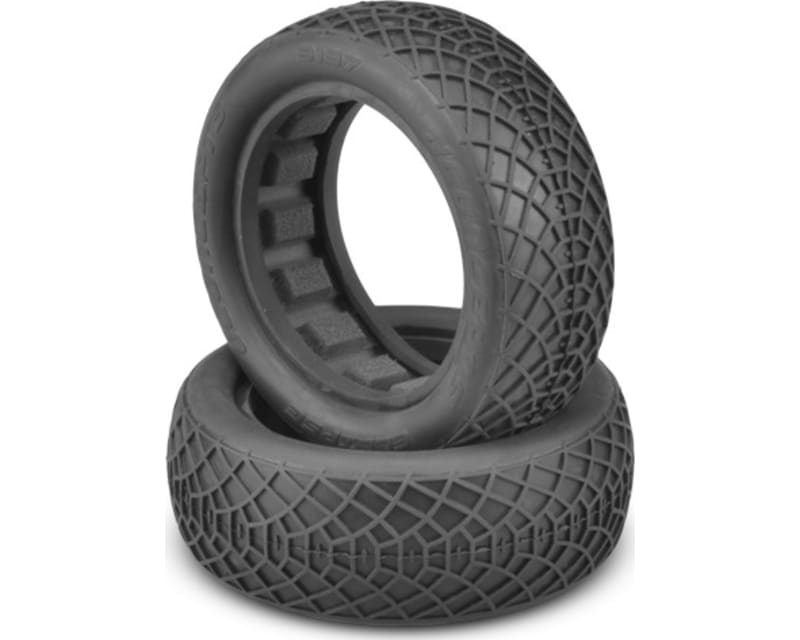 Ellipse Silver Compound Tires Fits 2.2 Buggy Front Wheel