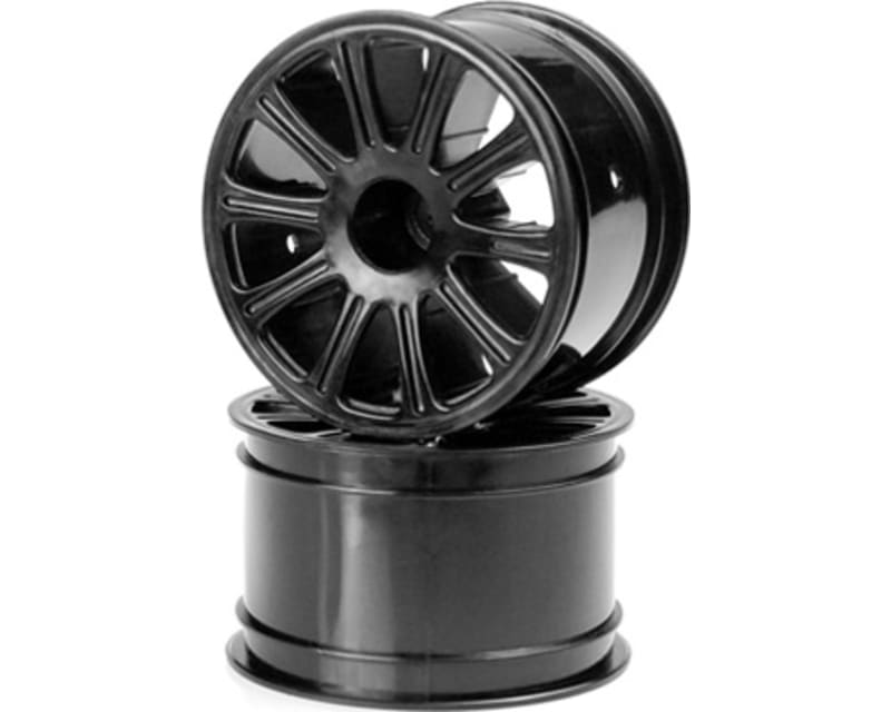 Rulux 1/16 E-Revo Wheel 2.2 Inch Black (2)