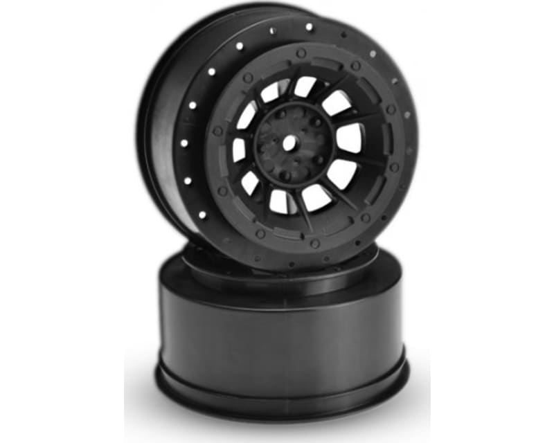 Hazard Slash 2WD Front Wheels Black (2)