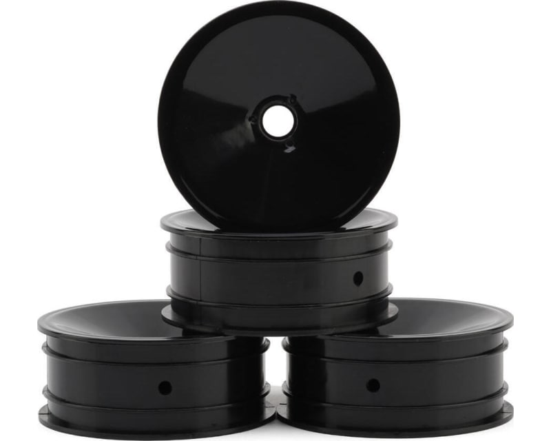Tap to zoom RC10 Mono 2.2 Bearing Front Wheels (Black) (4)