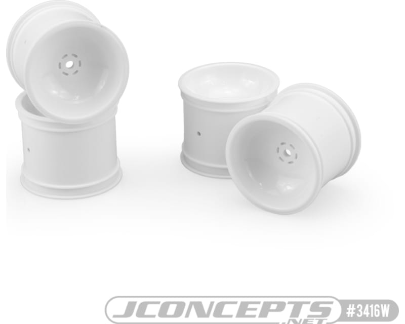 Super Dish 2.2 Rear Wheel White for Tra Rustler / Stamped