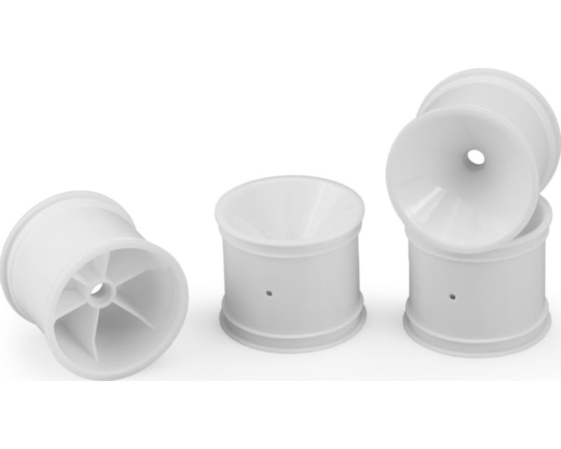 Mono Front Wheel White for RC10t / T2 / T3 / Gt 4 pieces