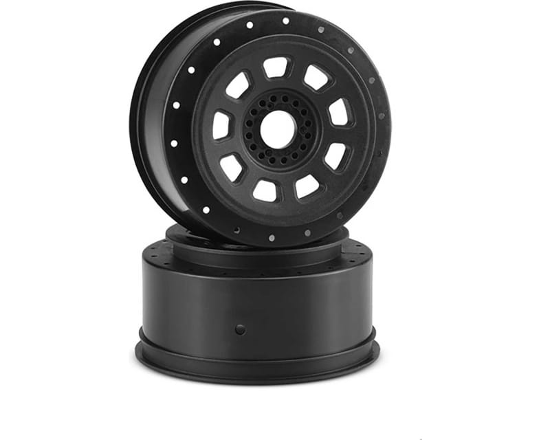 9-Shot 17mm Hex Sct Tire Wheel Black for 1/8th Buggy to Dirt O