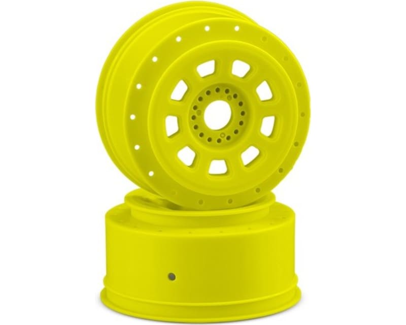 9-Shot 17mm Hex Sct Tire Wheel Yellow for 1/8th Buggy to Dirt