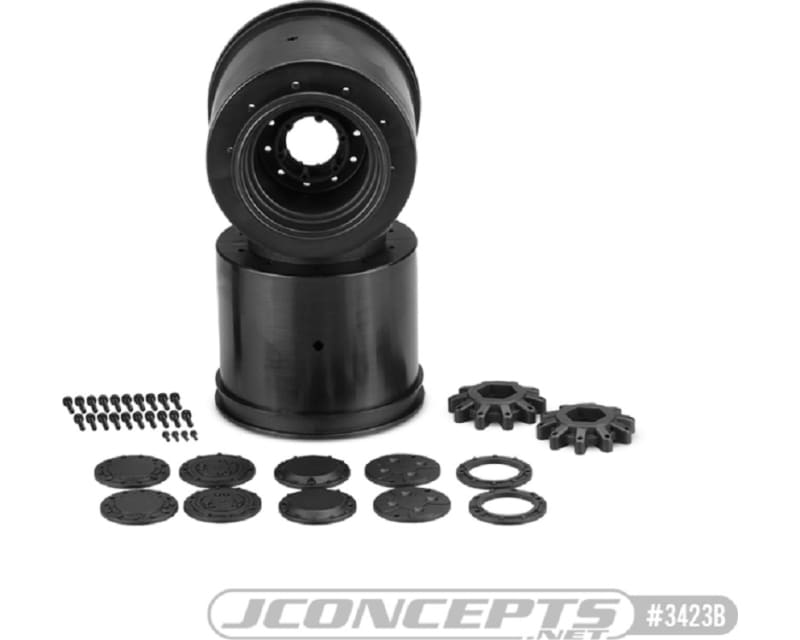 Aggressor Tire wheel Black w/intrchngble hubs 2