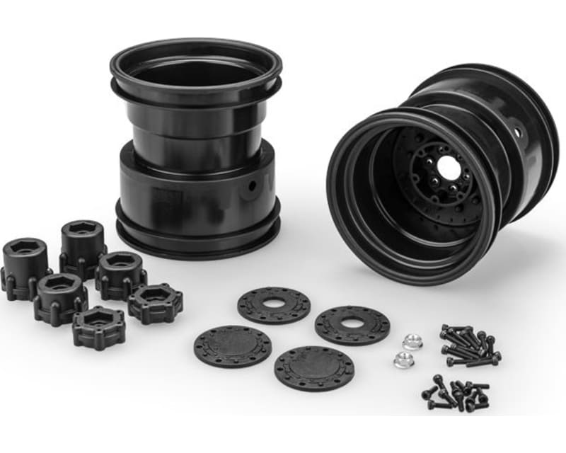 Tribute 73's - 3.2 x 3.6 Monster Truck wheel w/ adaptors black 2