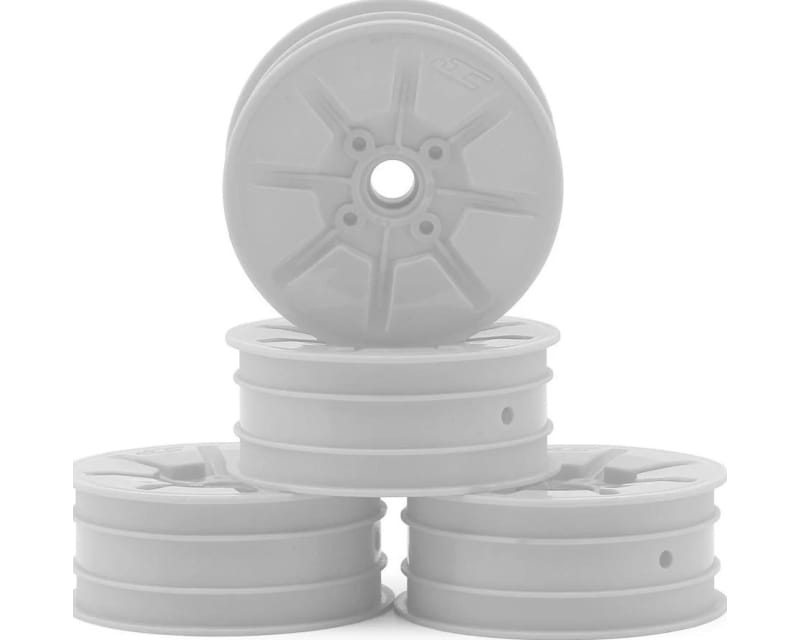 RC10 Pioneer 2.2 Bearing Front Wheels (White) (4)