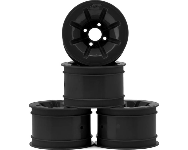 RC10 Pioneer 2.2 Rear Wheels W/Adapters (Black) (4)