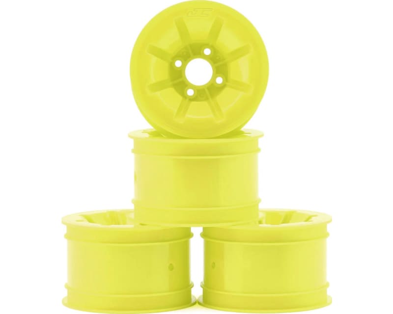Tap to zoom RC10 Pioneer 2.2 Rear Wheels W/Adapters (Yellow) (4)