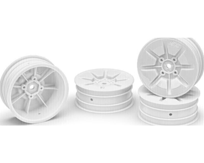 Tap to zoom Pioneer - RC10b7/RC10b7d 2.2 2WD Buggy Front Wheel White - 4pc I