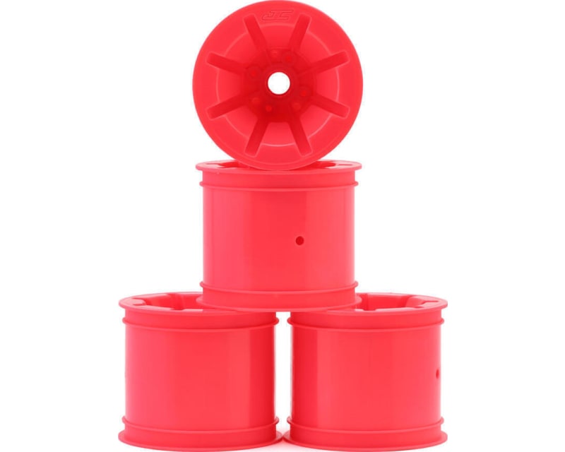 RC10t Pioneer 2.2 Bearing Front Wheels (Pink) (4)