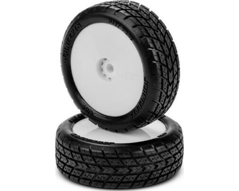 Dirt Trac Mini - green compound pre-mounted white wheels Fits -